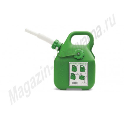 Канистра для бензина Husqvarna, зеленая, 6 литров, код 5056980-40